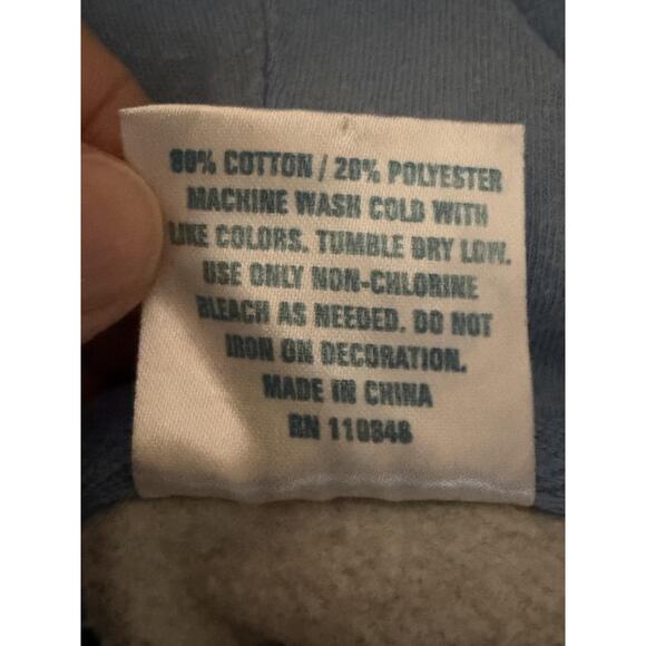 North Carolina Tar Heels Sweatshirt Hoodie Mens Large Gray NCAA Basketball - Picture 5 of 9